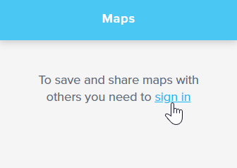Maps sign in prompt